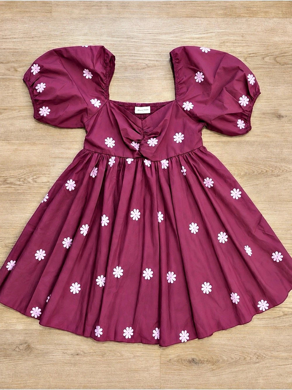 Altar'd State Floral Mini Dress in Purple Size Small Like New